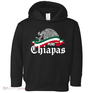 Chiapas Mexico Puro Chiapas Eagle Flag Toddler Hoodie
