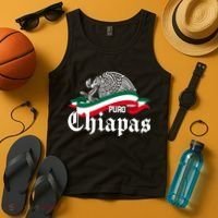 Chiapas Mexico Puro Chiapas Eagle Flag Tank Top thumb 4