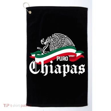 Chiapas Mexico Puro Chiapas Eagle Flag Golf Towel