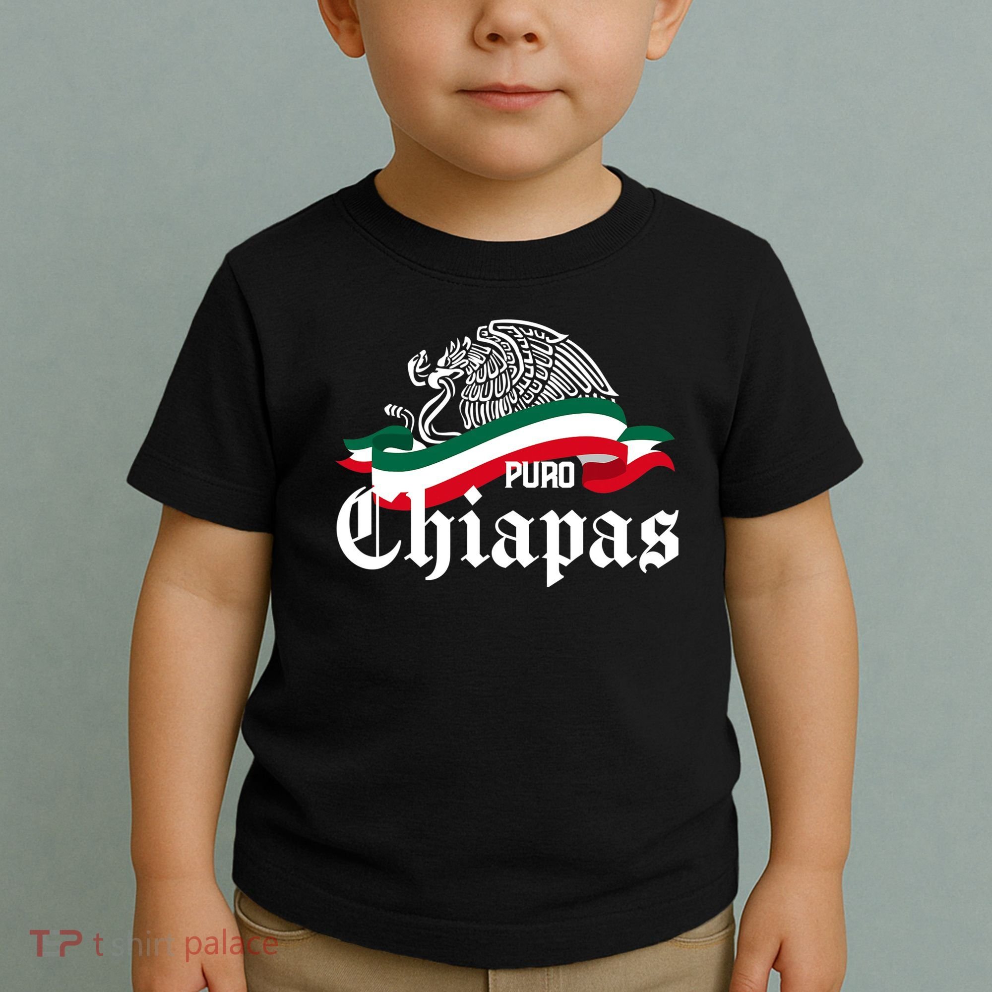 Chiapas Mexico Puro Chiapas Eagle Flag Toddler T-Shirt