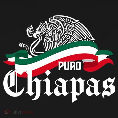Chiapas Mexico Puro Chiapas Eagle Flag Cropped Pullover Crew