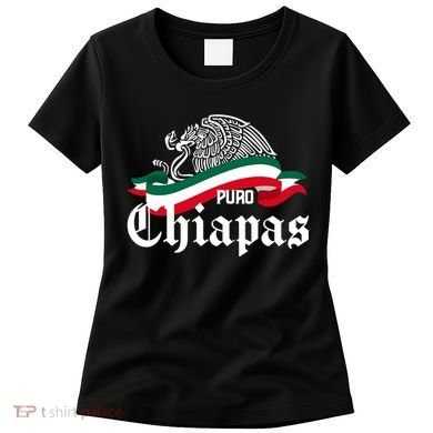 Chiapas Mexico Puro Chiapas Eagle Flag Women's T-Shirt