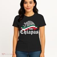 Chiapas Mexico Puro Chiapas Eagle Flag Women's T-Shirt thumb 4