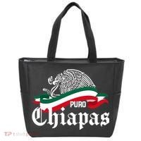 Chiapas Mexico Puro Chiapas Eagle Flag Tote Bag thumb 0
