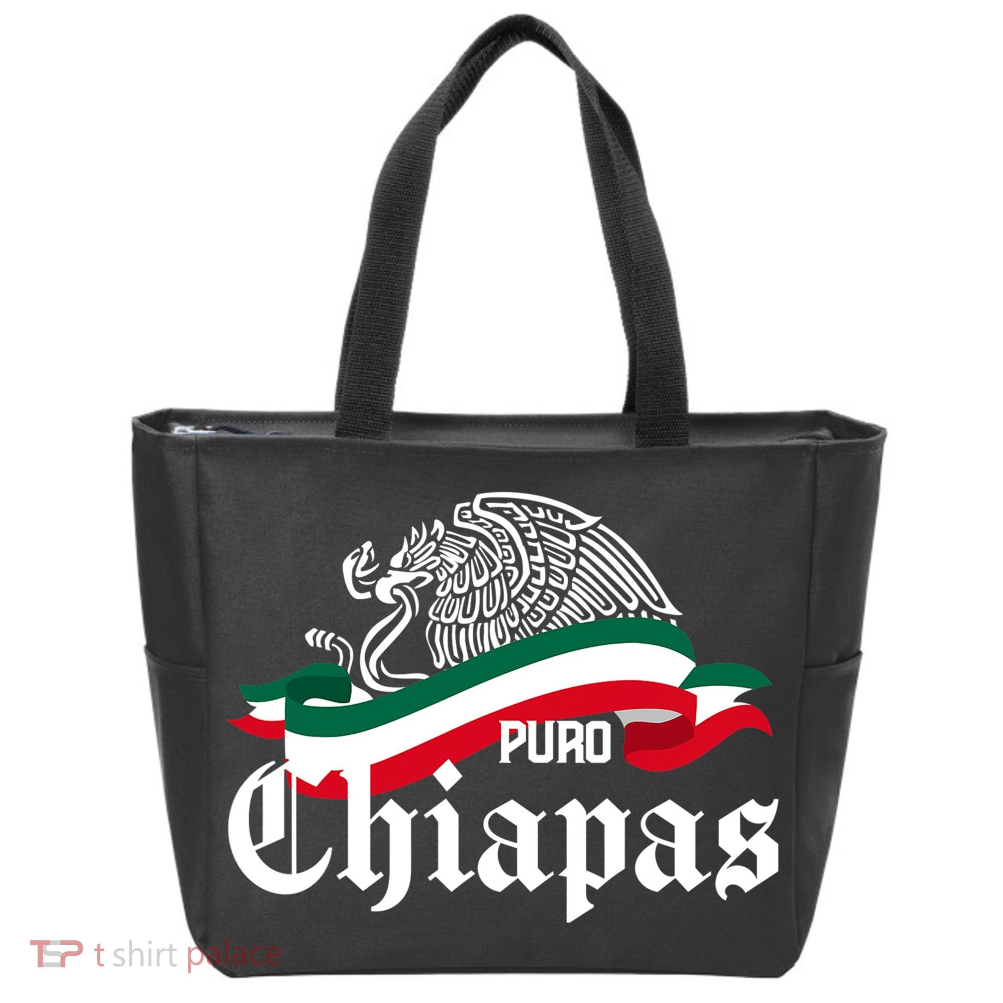 Chiapas Mexico Puro Chiapas Eagle Flag Tote Bag