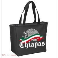 Chiapas Mexico Puro Chiapas Eagle Flag Tote Bag thumb 2