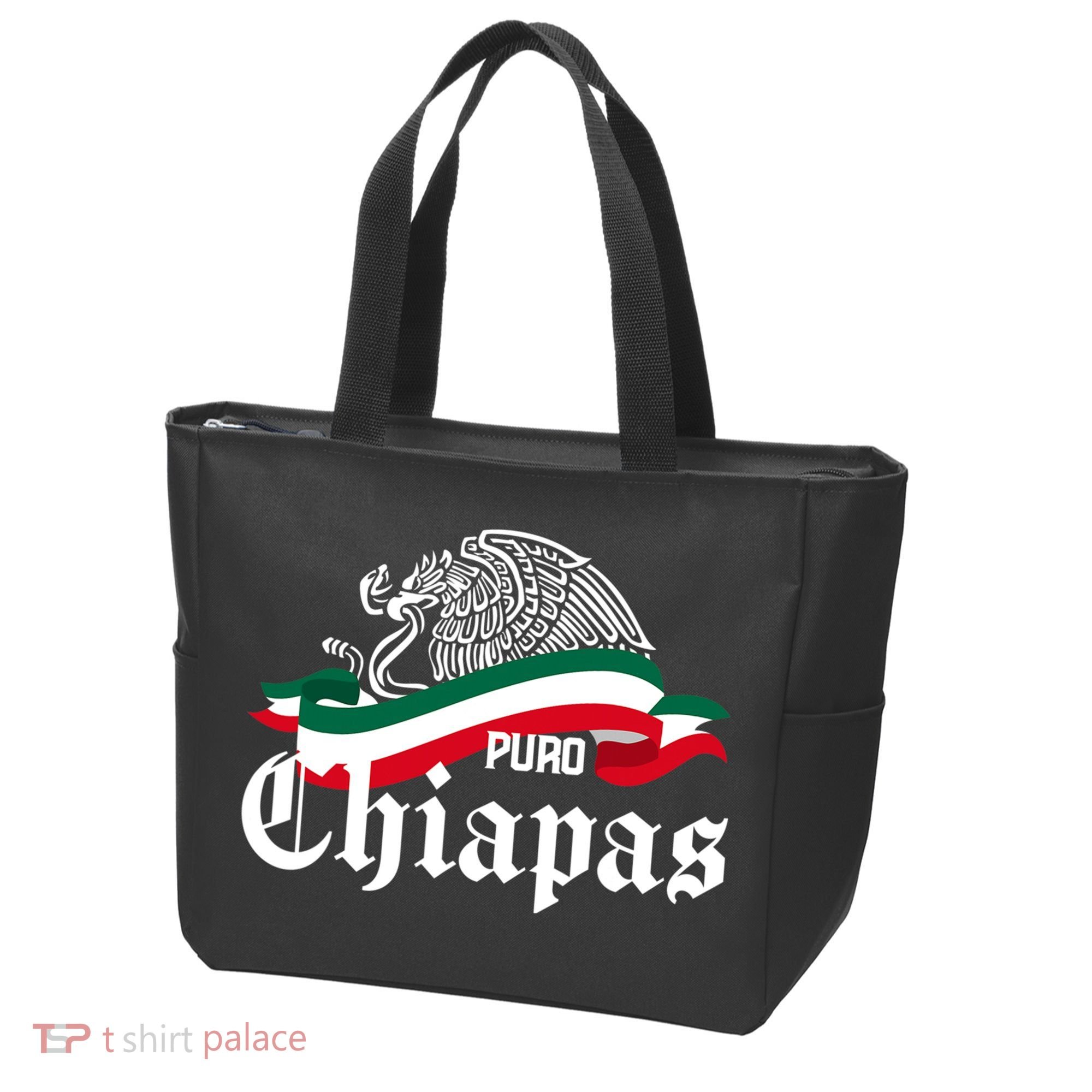 Chiapas Mexico Puro Chiapas Eagle Flag Tote Bag