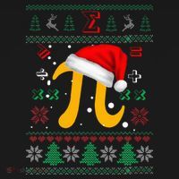 Christmas Math Pi Santa Hat Costume Xmas UGLY Teacher Gifts Women's Hoodie thumb 2