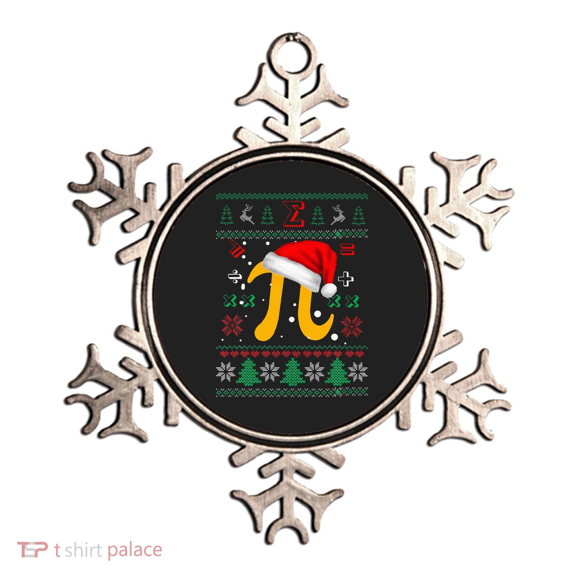 Christmas Math Pi Santa Hat Costume Xmas UGLY Teacher Gifts Ornament