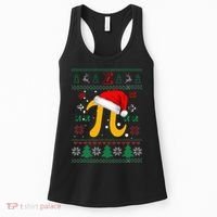 Christmas Math Pi Santa Hat Costume Xmas UGLY Teacher Gifts Women's Tank Top thumb 0