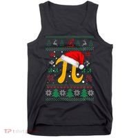 Christmas Math Pi Santa Hat Costume Xmas UGLY Teacher Gifts Tank Top thumb 0