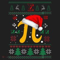 Christmas Math Pi Santa Hat Costume Xmas UGLY Teacher Gifts Golf Towel thumb 3
