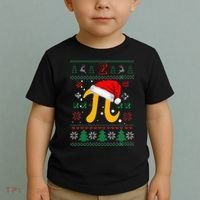 Christmas Math Pi Santa Hat Costume Xmas UGLY Teacher Gifts Toddler T-Shirt thumb 2