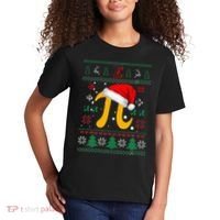 Christmas Math Pi Santa Hat Costume Xmas UGLY Teacher Gifts Kids T-Shirt thumb 2