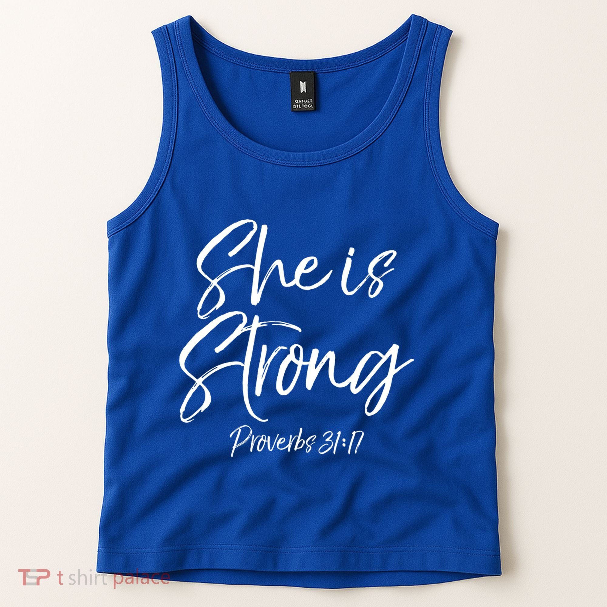 Cute Mom Proverbs 31 Gift She Is Strong Proverbs 31:17 Cool Gift Tank Top