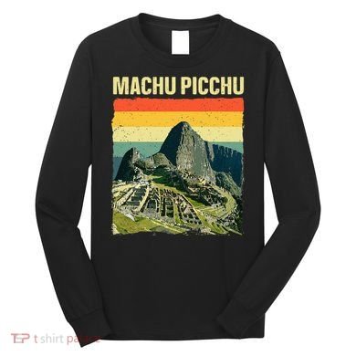 Cool Machu Picchu Art Machu Picchu Peru Long Sleeve Shirt