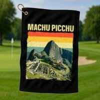 Cool Machu Picchu Art Machu Picchu Peru Golf Towel thumb 1