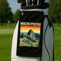 Cool Machu Picchu Art Machu Picchu Peru Golf Towel thumb 2