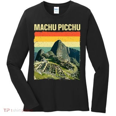 Cool Machu Picchu Art Machu Picchu Peru Women's Long Sleeve Shirt