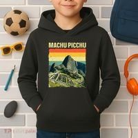 Cool Machu Picchu Art Machu Picchu Peru Kids Hoodie thumb 2