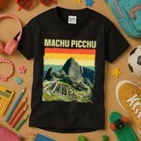Cool Machu Picchu Art Machu Picchu Peru Kids T-Shirt thumb 3
