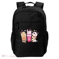 Cat Mom Paw Frappuccino Cute Backpack thumb 0