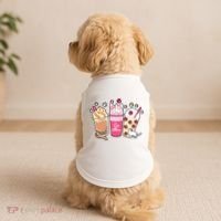 Cat Mom Paw Frappuccino Cute Doggie Tank thumb 2