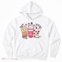 Cat Mom Paw Frappuccino Cute Hoodie thumb 0