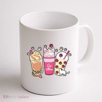 Cat Mom Paw Frappuccino Cute Coffee Mug thumb 1