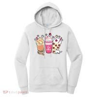 Cat Mom Paw Frappuccino Cute Women's Hoodie thumb 0