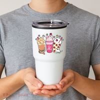 Cat Mom Paw Frappuccino Cute Tumbler thumb 2
