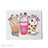 Cat Mom Paw Frappuccino Cute Mousepad thumb 0