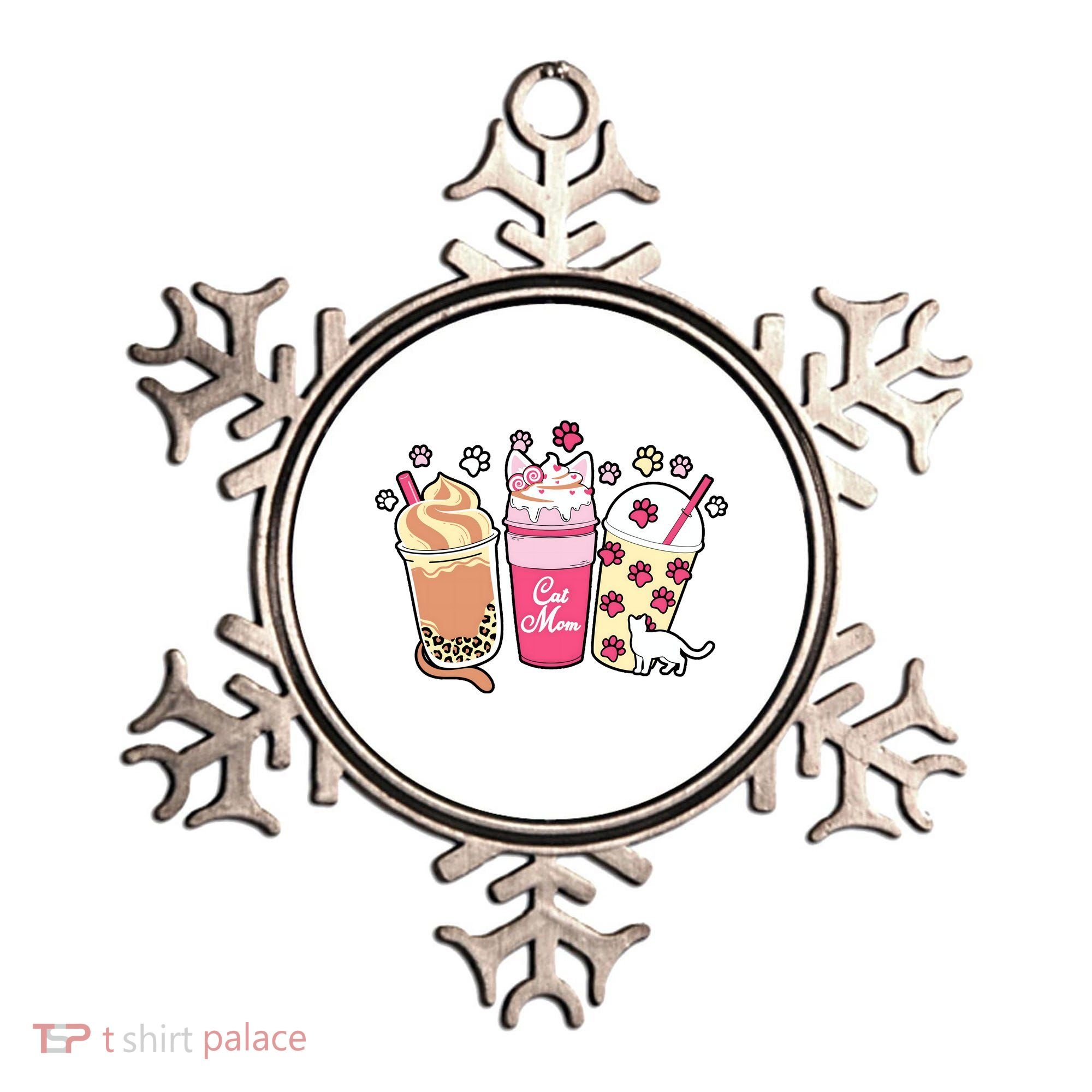 Cat Mom Paw Frappuccino Cute Ornament