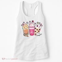 Cat Mom Paw Frappuccino Cute Women's Tank Top thumb 0