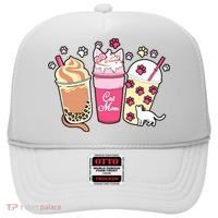 Cat Mom Paw Frappuccino Cute Hat thumb 0