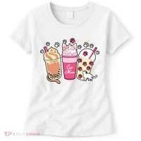 Cat Mom Paw Frappuccino Cute Women's T-Shirt thumb 0