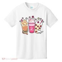 Cat Mom Paw Frappuccino Cute Kids T-Shirt thumb 0