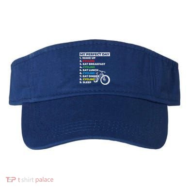 Cyclists My Perfect Day Mountain Biking Cycling Day Plan Gift Visor