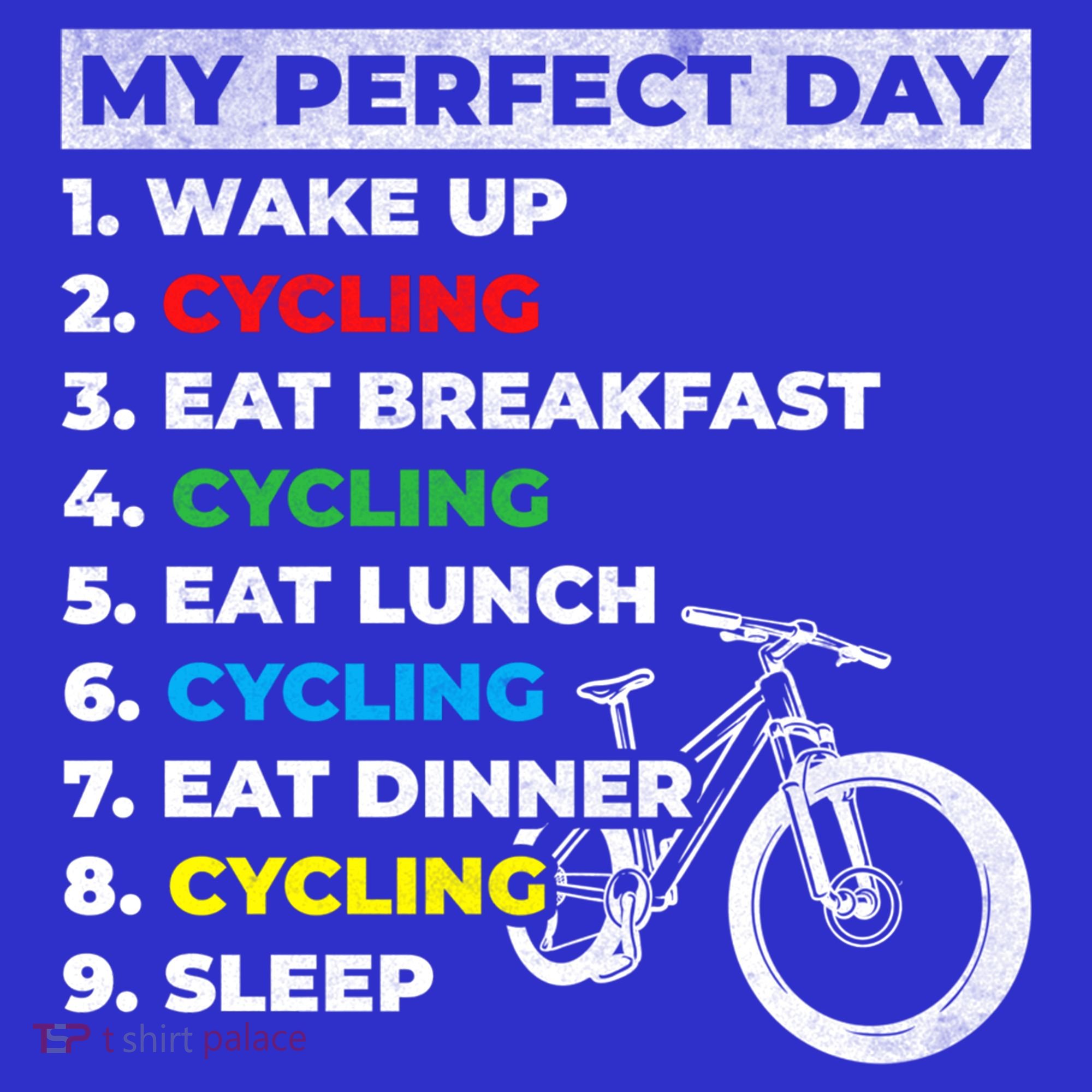 Cyclists My Perfect Day Mountain Biking Cycling Day Plan Gift Visor
