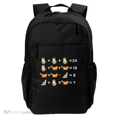 Cat Math Puzzle Backpack