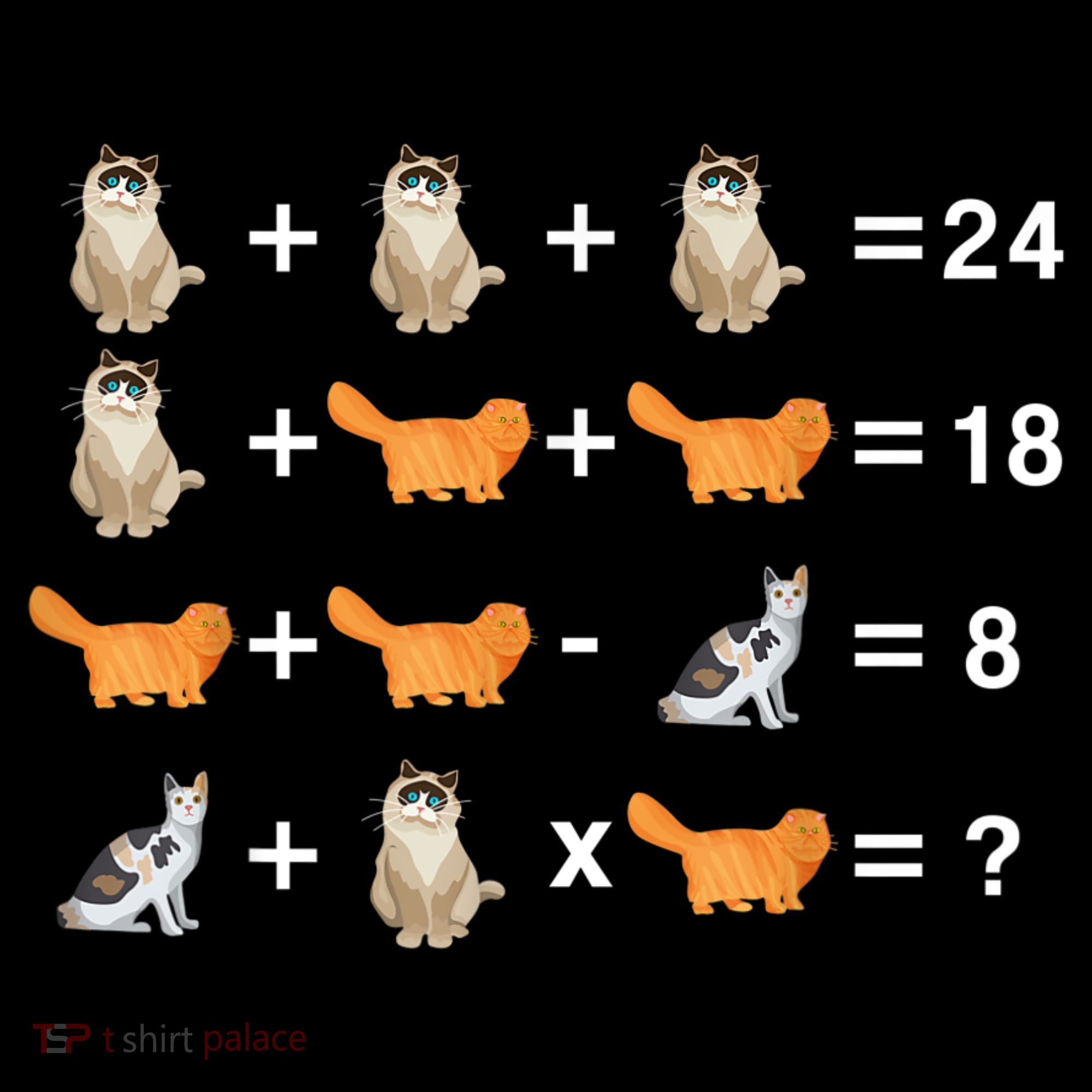 Cat Math Puzzle Backpack