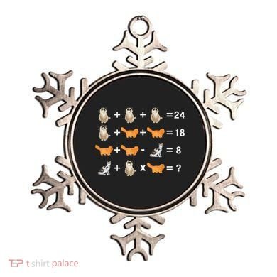 Cat Math Puzzle Ornament