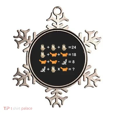 Cat Math Puzzle Ornament