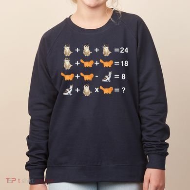 Cat Math Puzzle Women's Sweatshirt