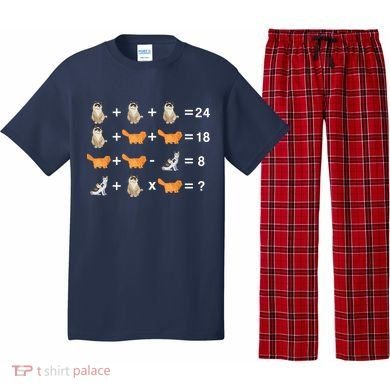 Cat Math Puzzle Pajama Set