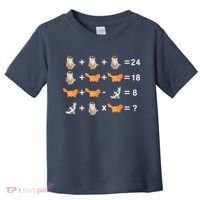 Cat Math Puzzle Toddler T-Shirt thumb 0