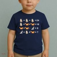 Cat Math Puzzle Toddler T-Shirt thumb 2