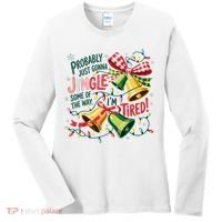 Christmas Meme Probably Just Gonna Jingle Some Of The Way Women's Long Sleeve Shirt thumb 0