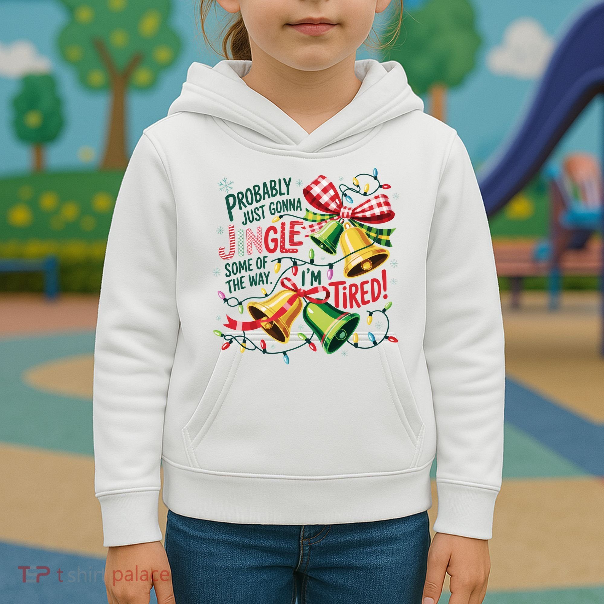 Christmas Meme Probably Just Gonna Jingle Some Of The Way Kids Hoodie