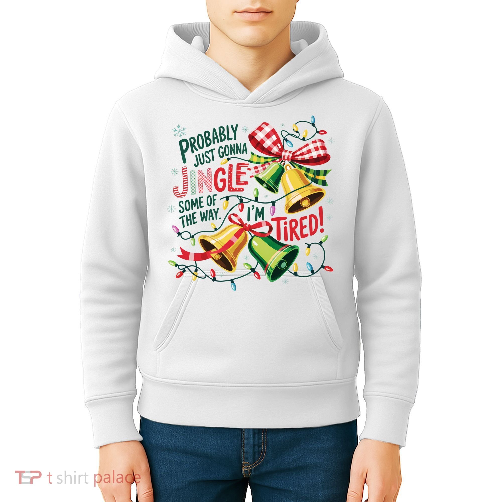Christmas Meme Probably Just Gonna Jingle Some Of The Way Kids Hoodie